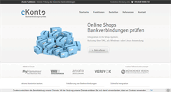 Desktop Screenshot of ckonto.de